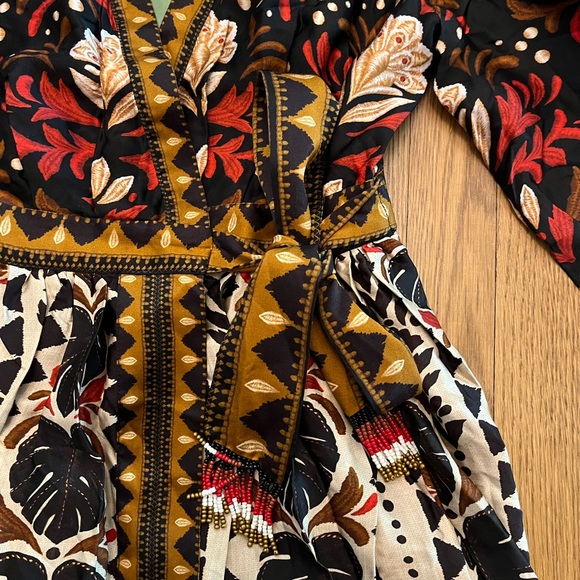 FARMRIO Multicolor Tapestry Garden V
Neck Mini Dress - Picture 2 of 12